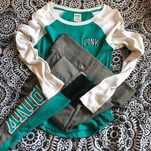 PINK Legging & Long Sleeve Outfit